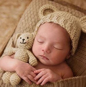 🐻 Light Brown Bear Knit Newborn 🐻 Halloween Costume 🎃 Photography Outfit 📸